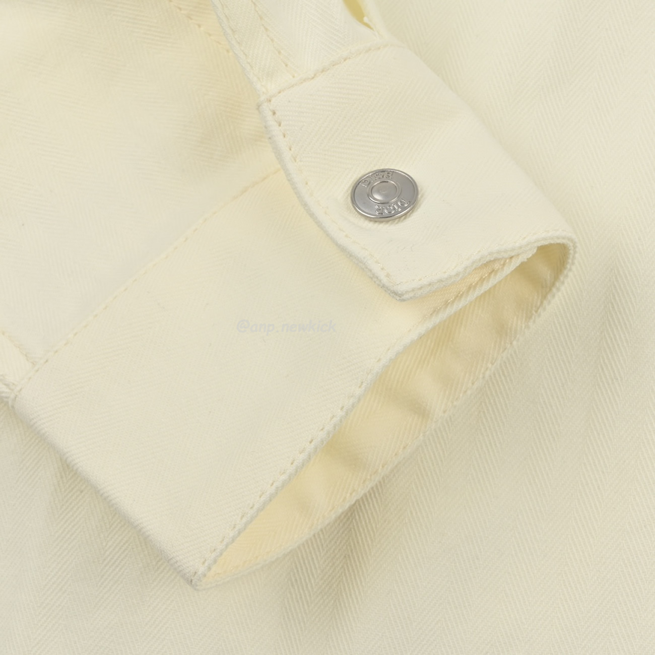 Dior 24ss Off White Cotton Denim Shirt (6) - newkick.org